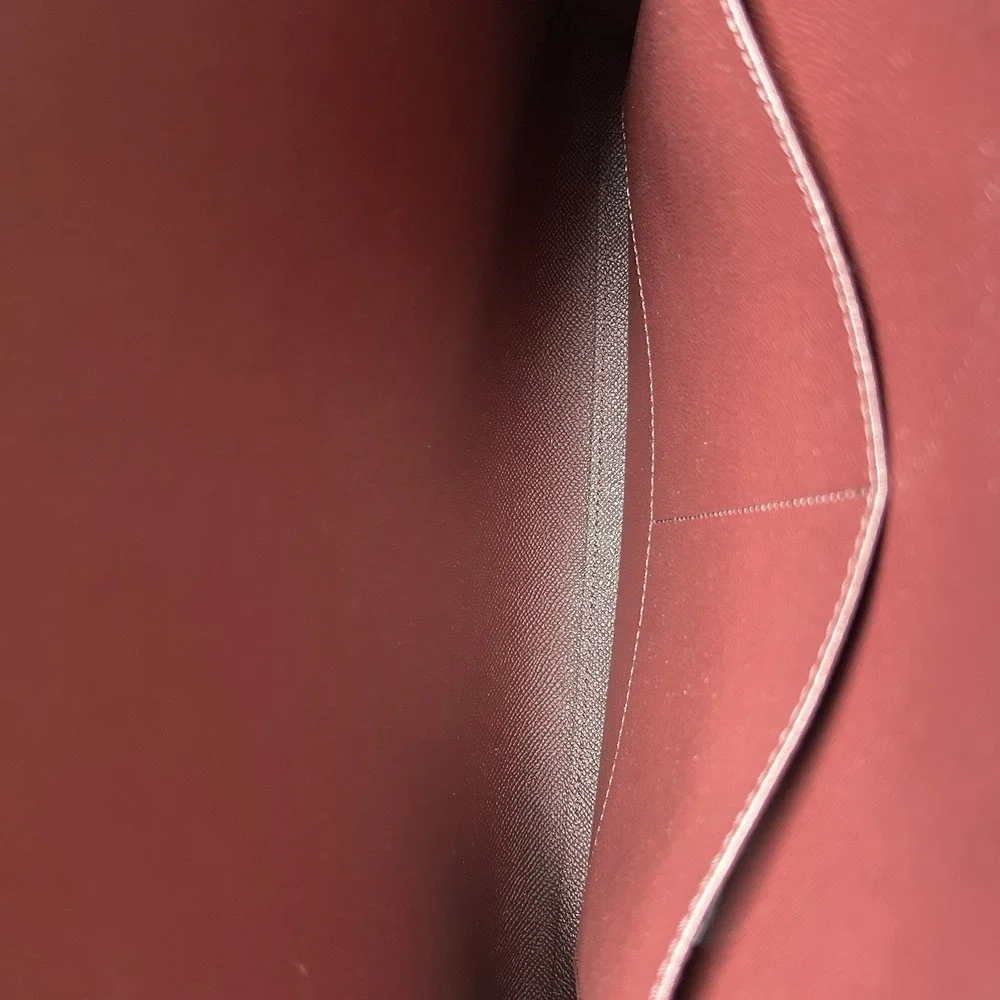 Coach Tatum Carryall 28 Signature Canvas Pink Leather Satchel Bag C4075 - Picture 8 of 12